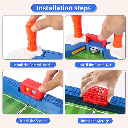Foosball Table Soccer Board Game for Kids, Mini Football Games Set Gifts Toys for Indoor Sports Family Playroom Party Game Interactive Birthday Sports Gift for Boys Girls 3 4 5 6 7 8-12