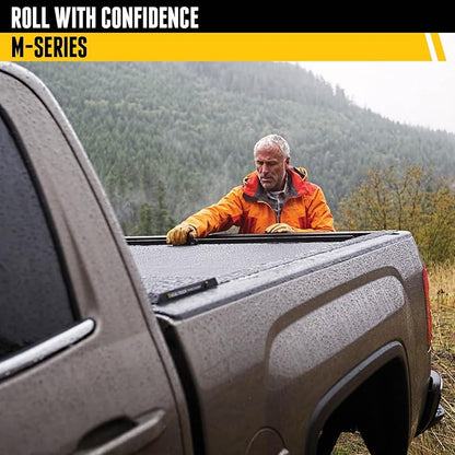 RealTruck Roll-N-Lock M-Series Retractable Truck Bed Tonneau Cover | LG225M | Fits 2019 - 2025 Chevy/GMC Silverado/Sierra, works w/ MultiPro/Flex tailgate 8' Bed (96.3")
