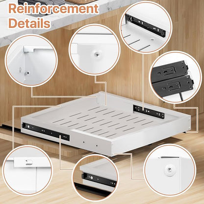 2 Pack Pull out Cabinet Organizer, Width Depth,