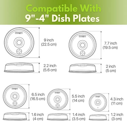 Flexzion Microwave Plate Covers Set of 5