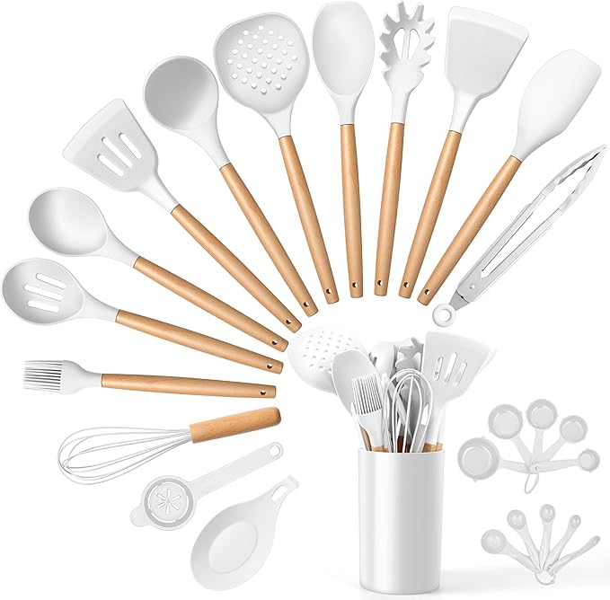 E-far White Cooking Utensils Set