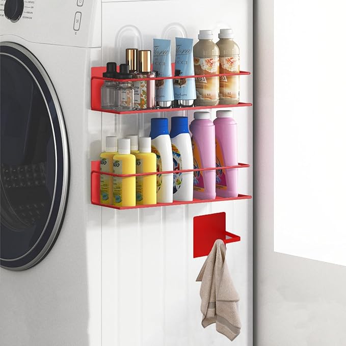 Magnetic Spice Rack For Refrigerator, Space Saving Magnetic Shelf For Fridge