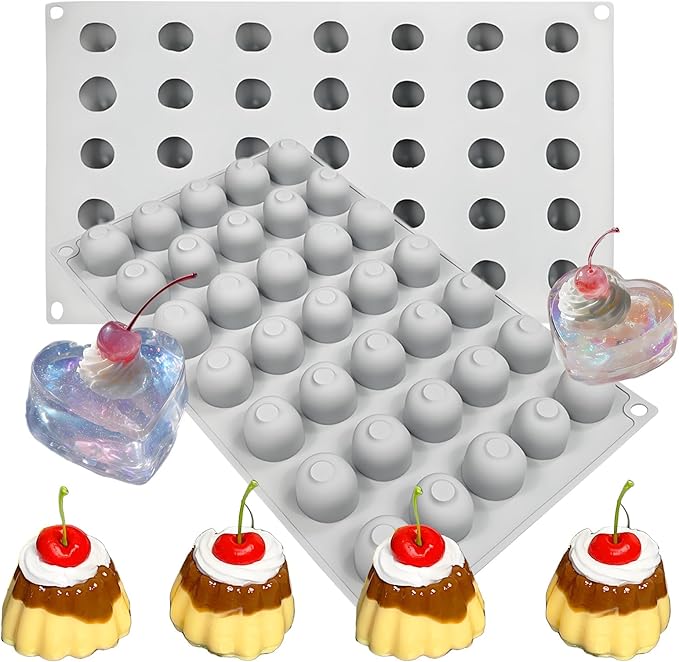 Silicone Cherry Molds, 35-Cavity 3D Cherry Chocolate Baking Tray