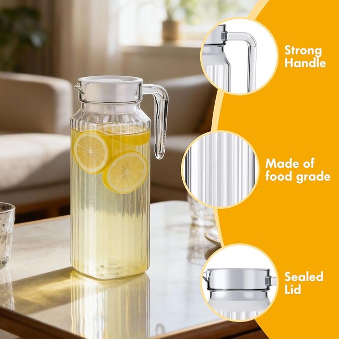 Didaey 4 Pcs Acrylic Water Pitcher