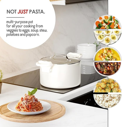 Eatex Pasta Pot with Strainer Lid