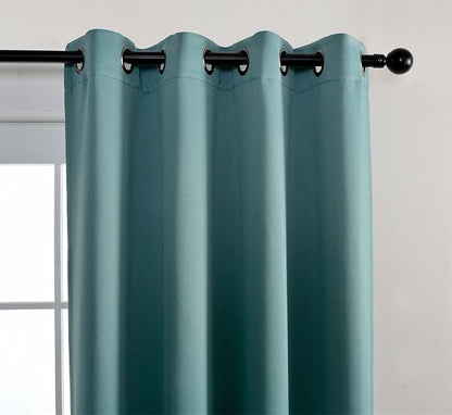 MIUCO 1 Pair Thermal Insulated Grommet 52-Inch-by-95-Inch Blackout Window