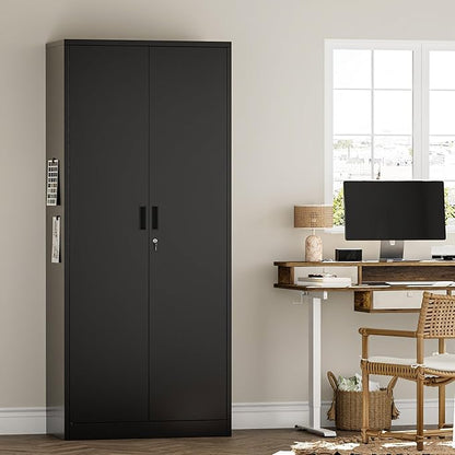 Metal Garage Storage Cabinets, 71” Tall Metal File Cabinet