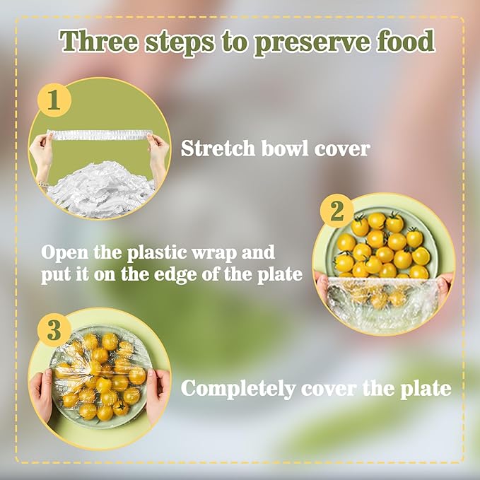 Sukh 100PCS Bowl Covers Reusable