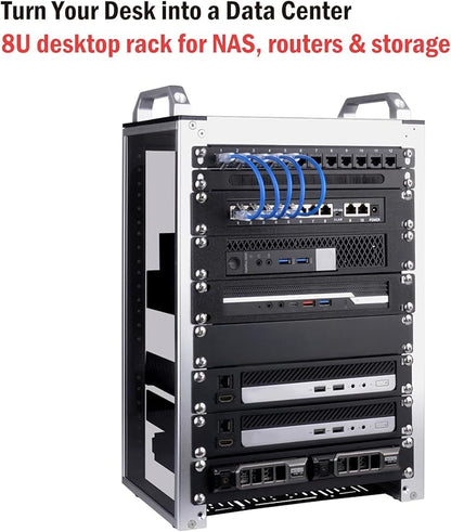 GeeekPi 8U Server Cabinet, 10 inch Server Rack