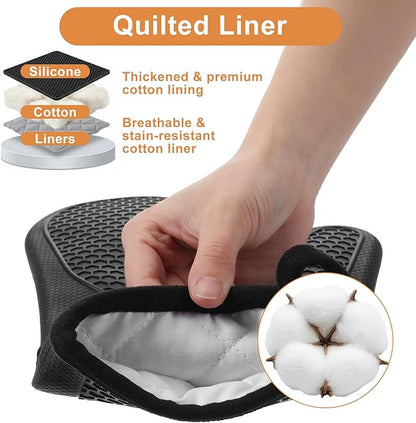 6 Pcs Oven Mitts and Pot Holders Sets