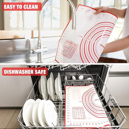 Silicone Pastry Mat Extra Thick Large Non Stick Baking Supplies Kitchen Counter