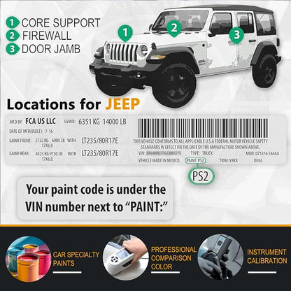 Touch Up Paint for Jeep Velvet Red Pearl(PRV/NRV), Color Exact Match Auto Paint Repair Pen Fix Chips and Nicks Scuff