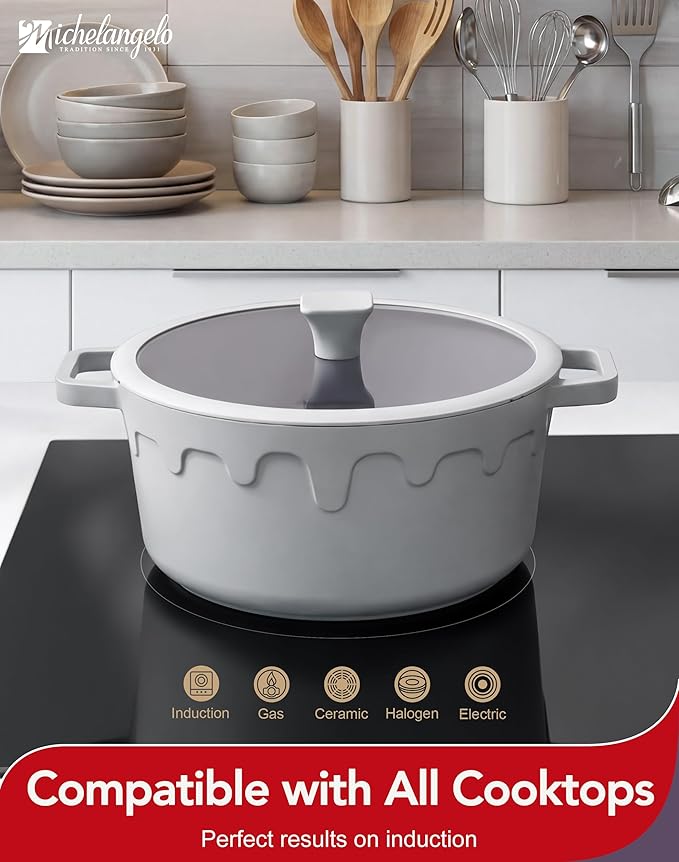 MICHELANGELO 8-Quart Soup Pot
