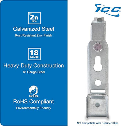 ICC Beam Clamp J Hook 3/4” Without Retainer Clip