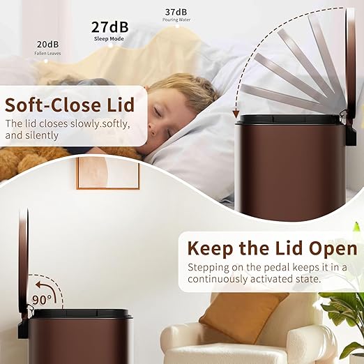 PayLessHere Stainless Steel Trash Can