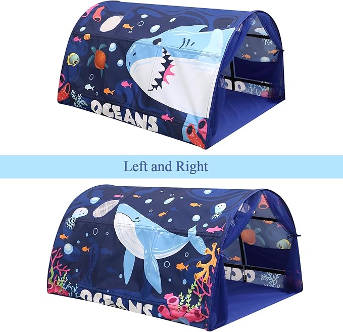 Bed Tent for Kids Lucky Castle Toddler Bed Tent Foldable Game House for Children Play Tents for Girls Boys Sleeping Canopy Playhouse