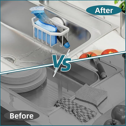TAILI Sink Caddy with Strong Suction Cup, Sponge Holder