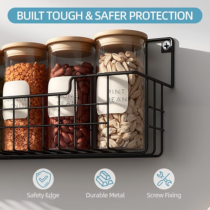 Spice Rack Wall Mount, Spice Organizer