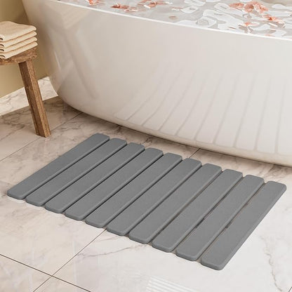 Foldable Stone Bath Mat, Quick Dry Stone Drying Mats