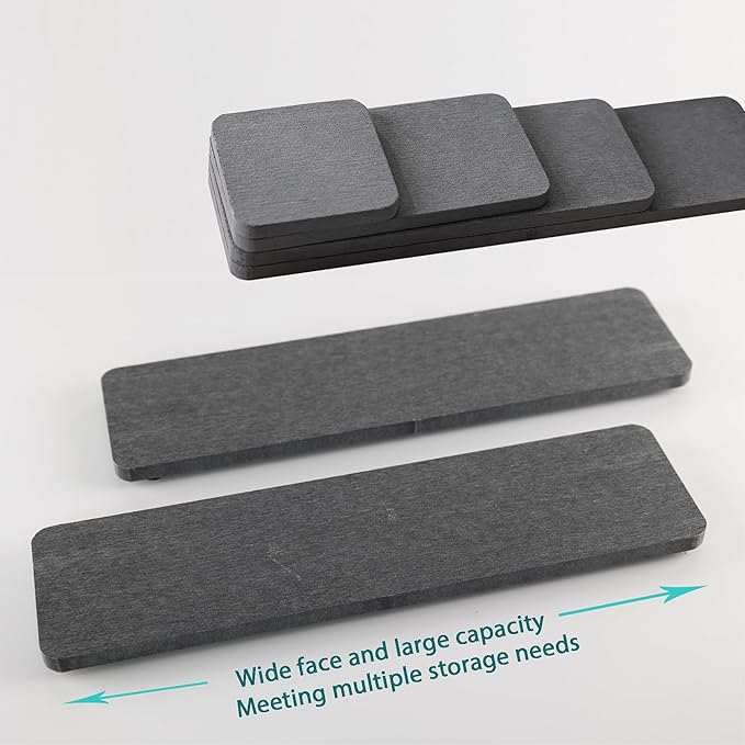 NiuYichee 2 Pcs Water Absorbing Stone Trays, Kitchen/Bathroom Sink Soap Dish