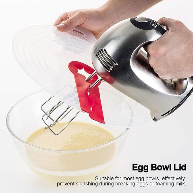 Silicone Mixing Bowl Splatter Guard, Modern Style, Dishwasher & Microwave Safe