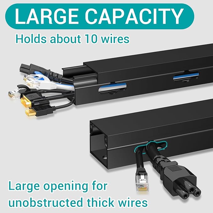 Cable Raceway - Magnetic Cable Management Under Desk