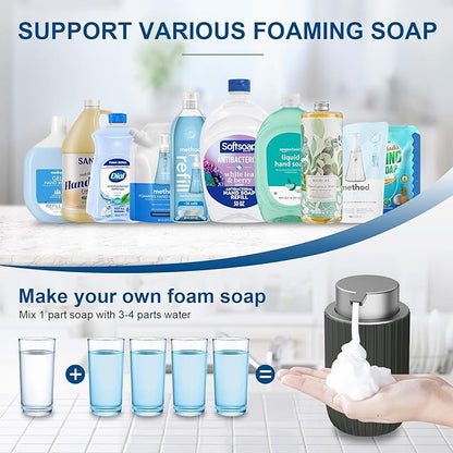 Ceramic Foaming Soap Dispenser, 12 oz Bathroom Foam Hand Soap Dispenser