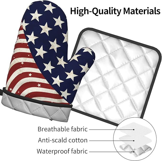 Patriotic Oven Mitts