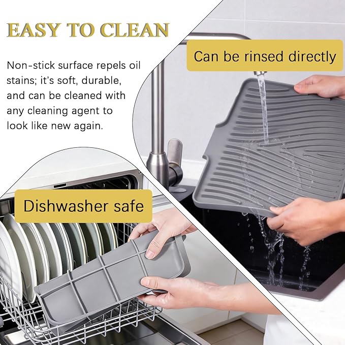 Silicone Drying Mat, Heat-Resistant, Eco-friendly, Hygienic Drying Pad