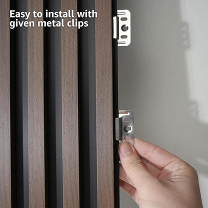 Art3d 8-Pack WPC Wood Slat Wall Panel