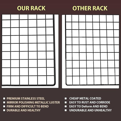 Briout Cooling Rack for Baking, Thick Wire Cookie Rack for Cooking, Oven Safe