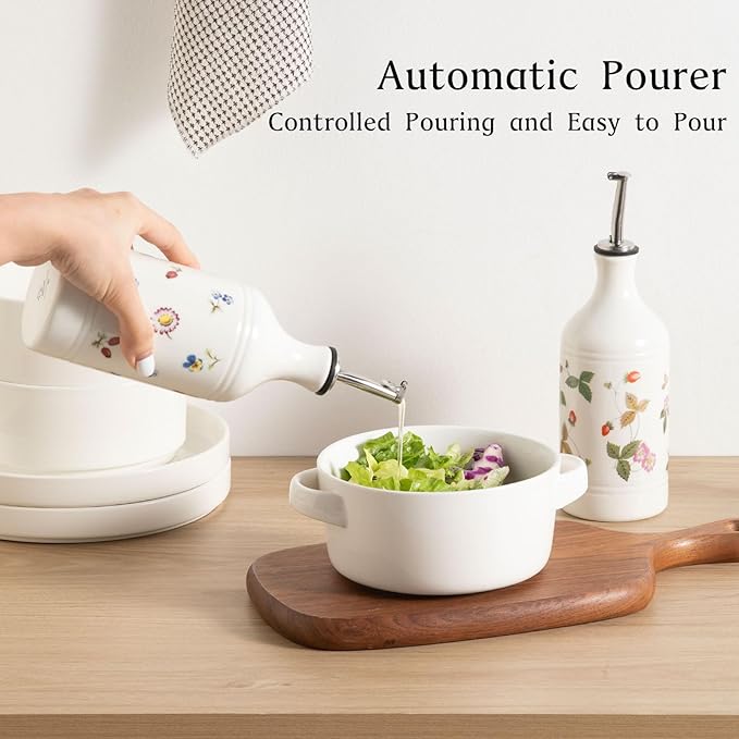 Sweejar Ceramic Olive Oil Dispenser Bottle