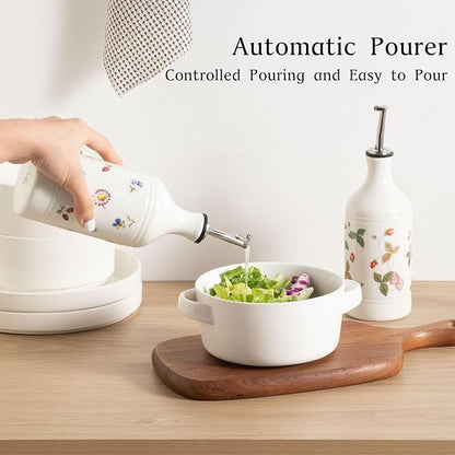 Sweejar Ceramic Olive Oil Dispenser Bottle