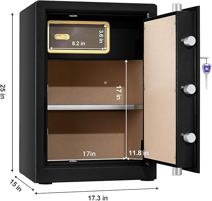 TIGERKING Safe Box, Home Safe, Large Security Box