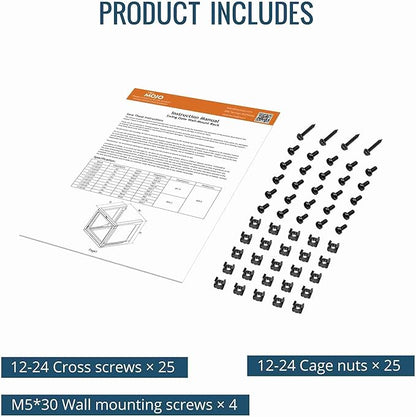 Tecmojo 18U Wall Mount Server Rack, Open Frame Network Rack