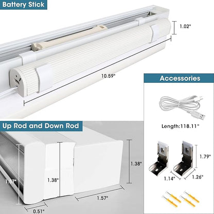 SmartWings Motorized Cellular Shades, Honeycomb Blinds Compatible