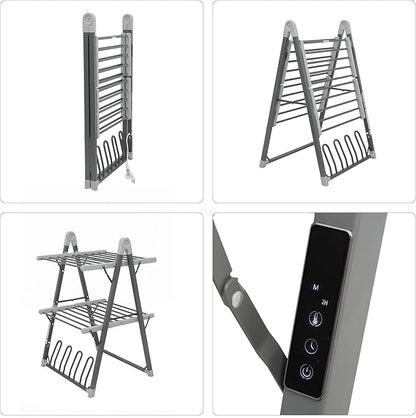 SHARNDY Electric Heated Clothes Drying Rack, Foldable Heated Garment Dryer
