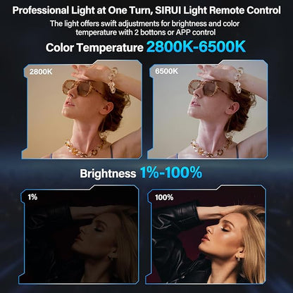 SIRUI Super Bulbs C150X Combo 150W LED Video Light, COB Portable Photography