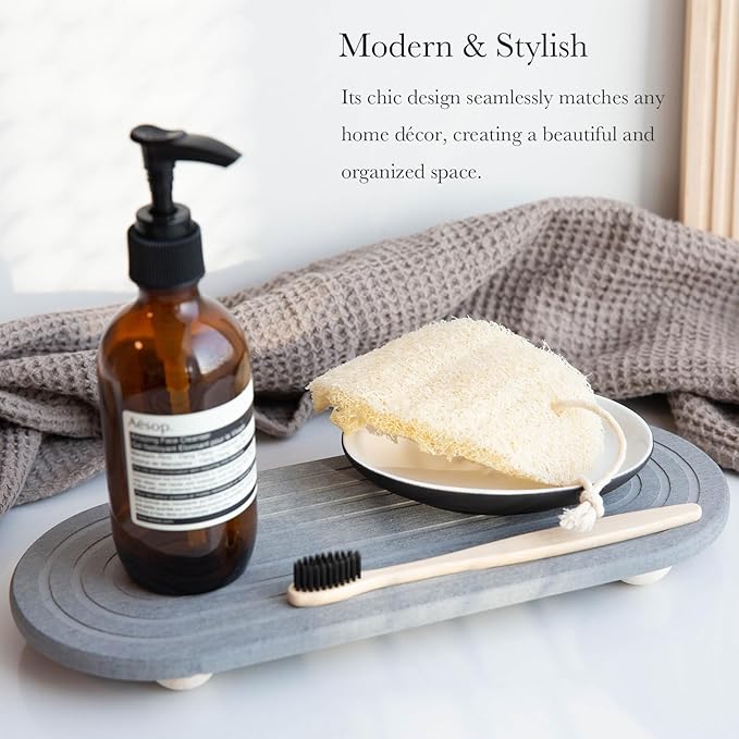 Instant Dry Sink Caddy Organizer – Water Absorbing Stone Tray