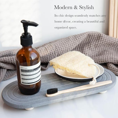 Instant Dry Sink Caddy Organizer – Water Absorbing Stone Tray