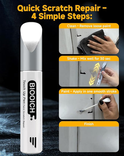 Touch Up Paint Pen Exact Color Match Car Chip and Scratch Repair (for Ford, Deep Impact Blue(J4))