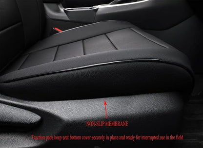EKR Corolla Seat Cover Custom Fit for Toyota Corolla 2023 2024 2025 2026 Hybird SE&2023 2024 Hybird Nightshade, Leather Car Seat Cover Full Set-Faux Leather(Black)