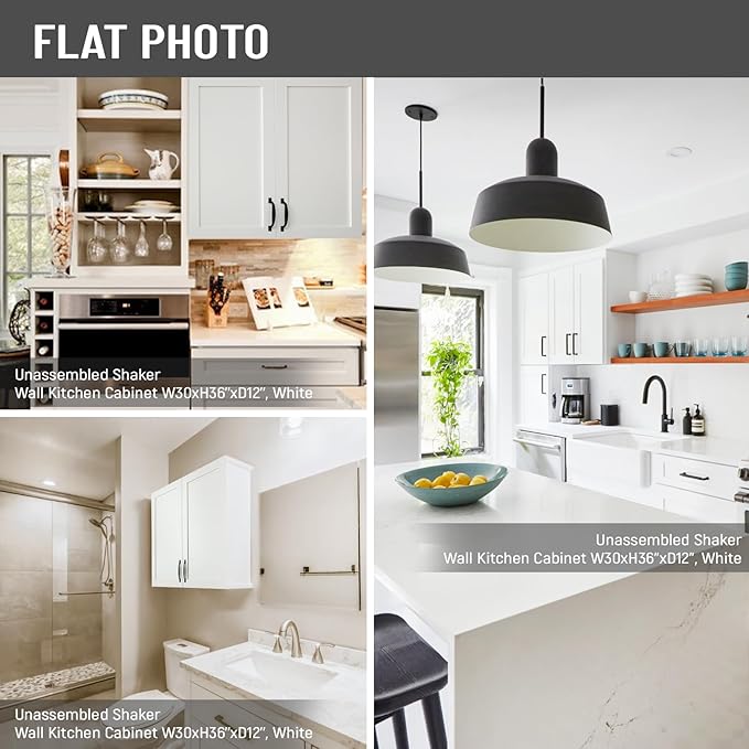 Wall Kitchen Cabinets, Wall Mounted, RTA Upper Cabinet, Modern