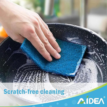 AIDEA Non-Scratch Scouring Pads, Dish Scrubber Pads