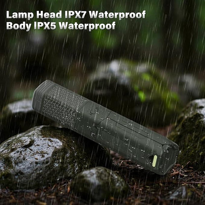 Telescopic Camping Light - 10500mAh Rechargeable Camping Lantern with Storage Bag, Dimmable Magnetic Tent Lamp, Waterproof Camping Lights Outdoor Emergency Lights for Home Power Outage, Hiking -Green