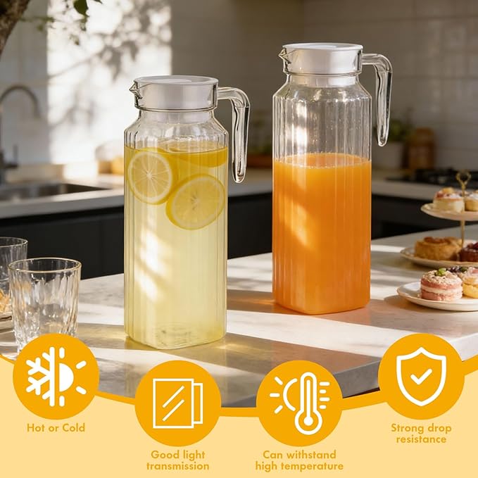 Didaey 4 Pcs Acrylic Water Pitcher