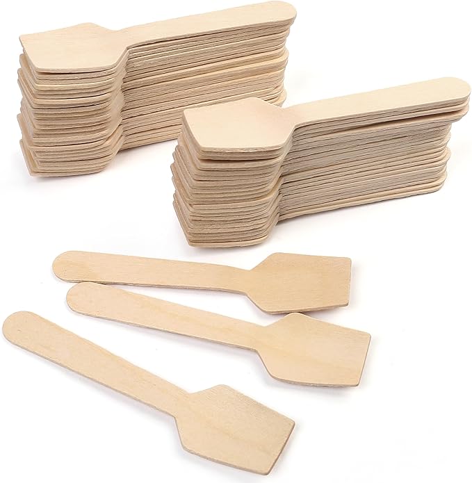LotFancy Mini Wooden Spoons, Biodegradable and Compostable
