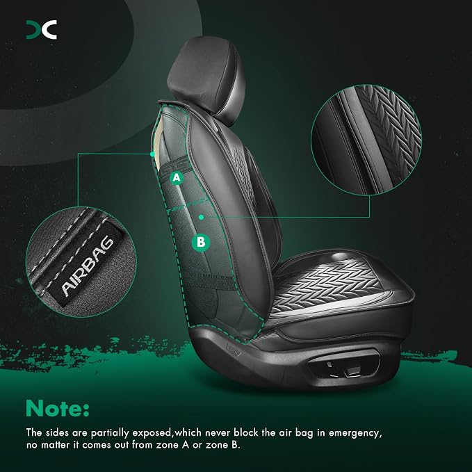 SCITOO Universal Car Seat Covers Full Set,Waterproof Automotive Seat Covers for Front and Back Seats, Premium Car Seatshelteror, Seat Covers for Cars Black – Fits Most Vehicles(Black,Full Set)