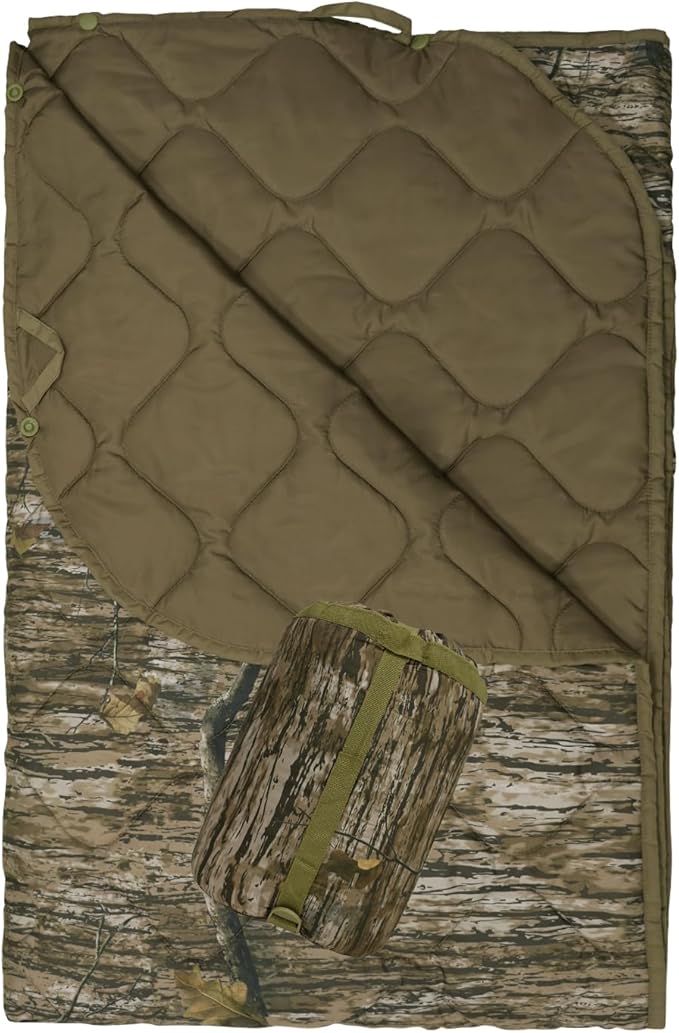 Poncho Liner Military Blanket Outdoor Camping Blankets for Travel, Beach, Grass, Picnic, Car Emergency, Outdoor, Survival