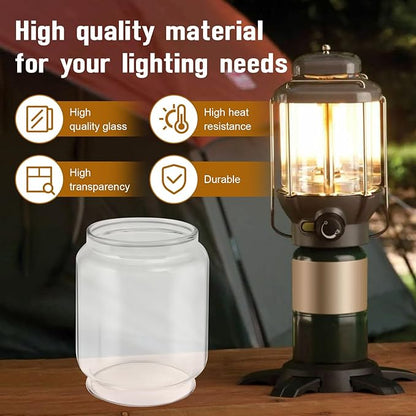Replacement Lantern Globe for Coleman Max Northstar Lanterns, Coleman Lantern Parts Replacement Glass Globe for Fuelled Lanterns Fits Models 2000, 2500, 2600 - Similar for #R2000B043C